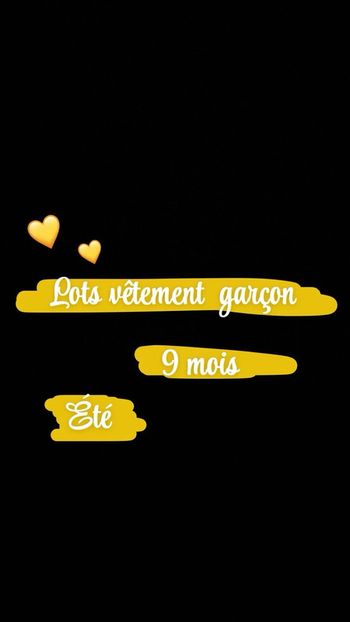 Lot vêtement garçon été