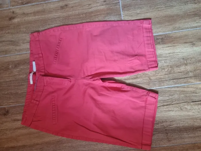 Bermuda rouge en jean 38 Camaïeu