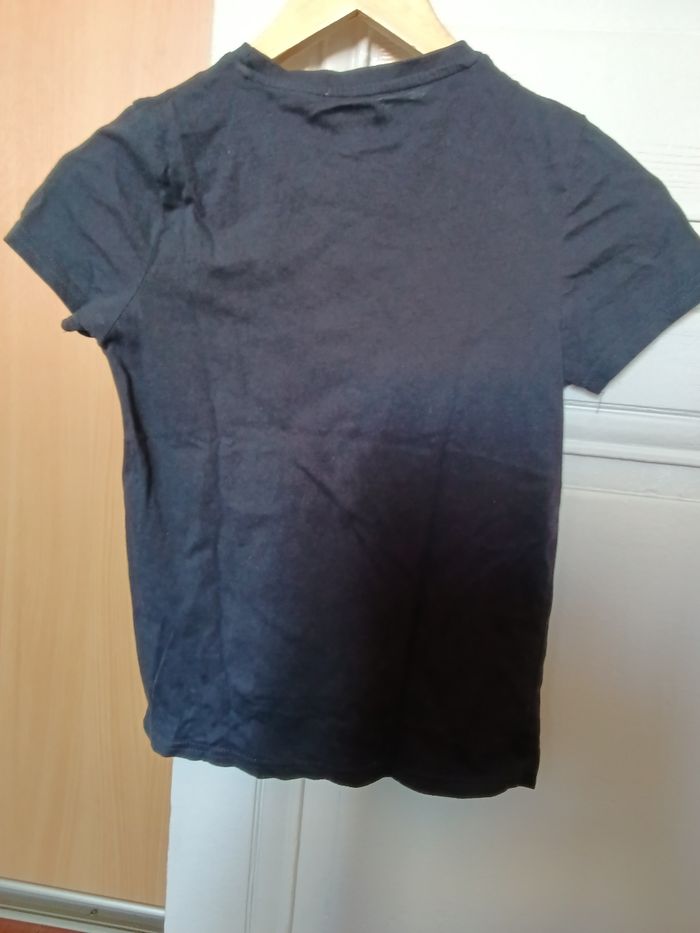 Tee-shirt Kiabi bleu marine et jaune - photo numéro 2