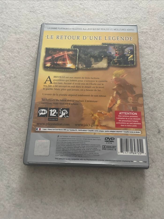Jak 3 Jeu PS2 Playstation 2 Complet FR - photo numéro 3