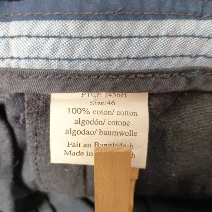 Pantalon 3/4 bleu Best Mountain 100 % coton taille 46 décontracté A849 - photo numéro 11