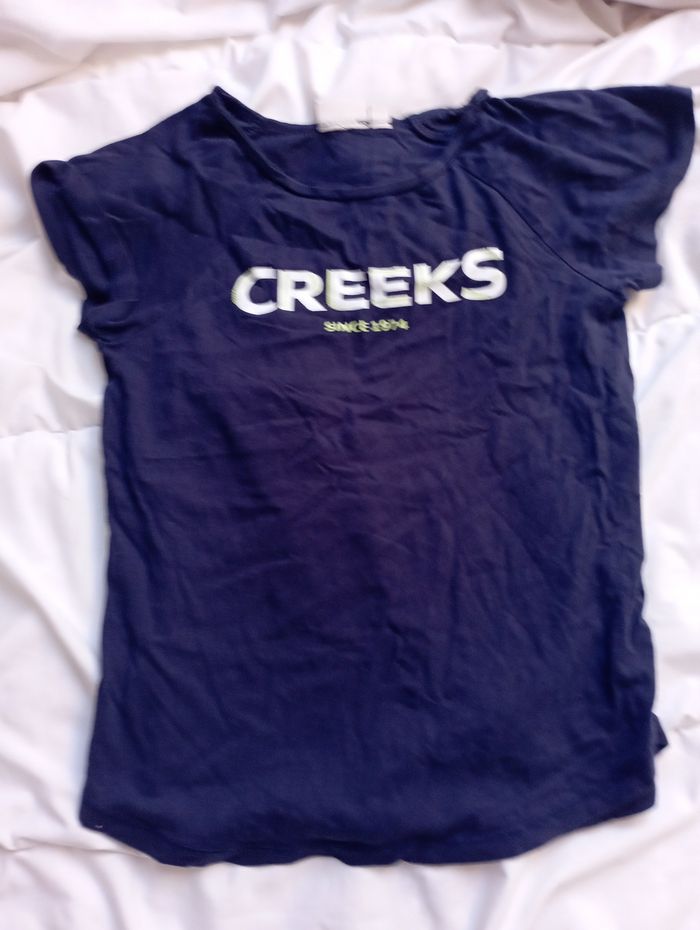 Tee shirt manches courtes marine 12 ans Creeks 3€ neuf
