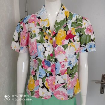 Blouse à fleurs multicolores t36/38