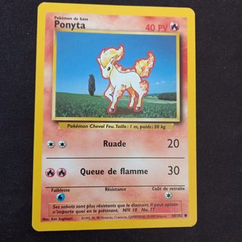 Carte pokemon ponyta 60/102