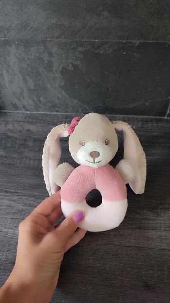 Hochet doudou lapin