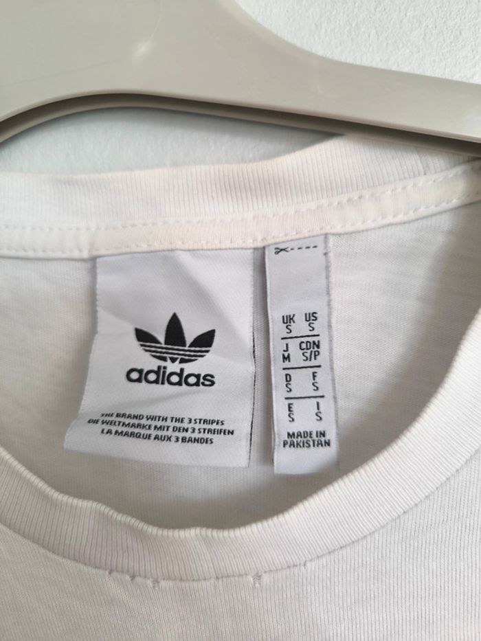 Tee shirt adidas blanc taille S - photo numéro 3