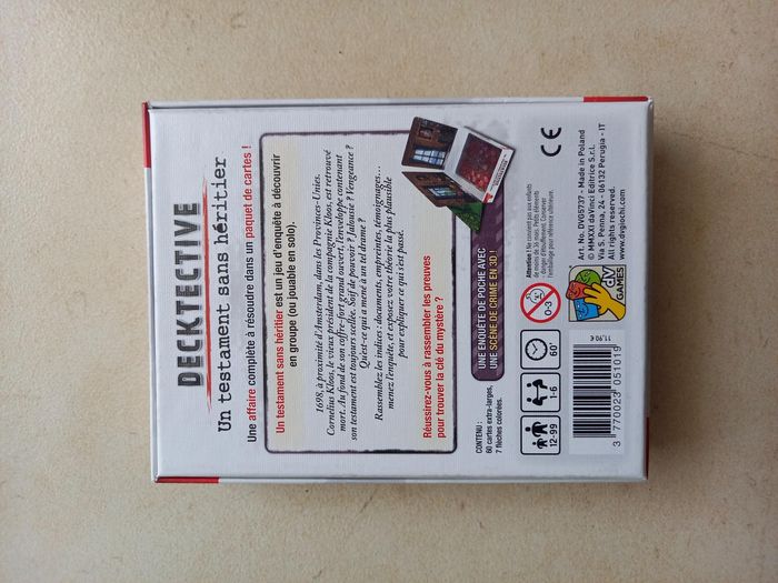 Decktective : un testament sans héritier - photo numéro 2