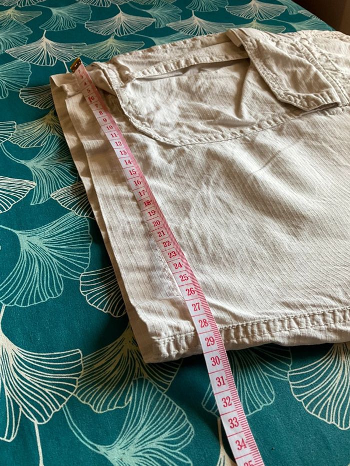 Short cargo beige crème pour homme Chaps taille W33 FR42 434 - photo numéro 7