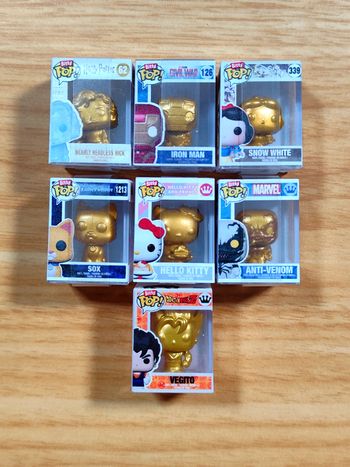 MEGA LOT 7 Bitty Pop! GOLD – Édition Ultra Rare Multi-Licences