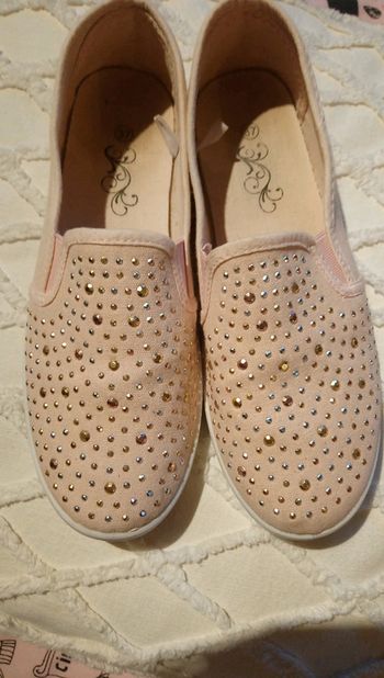 Chaussures en toile avec brillants