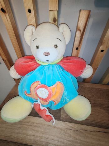 Ours kaloo patapouf 1 2 3 pop elephant rouge