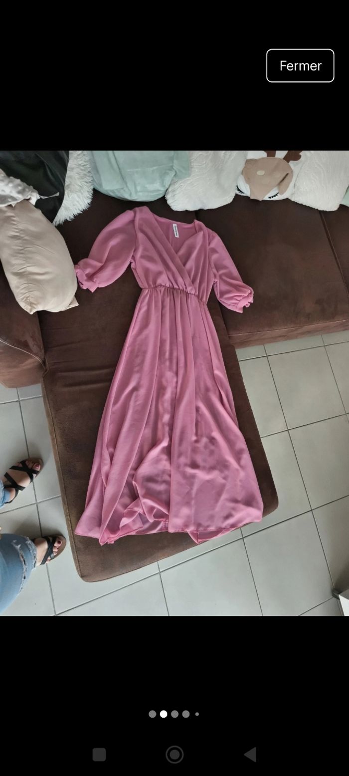 Robe vieux rose - M/L - photo numéro 2