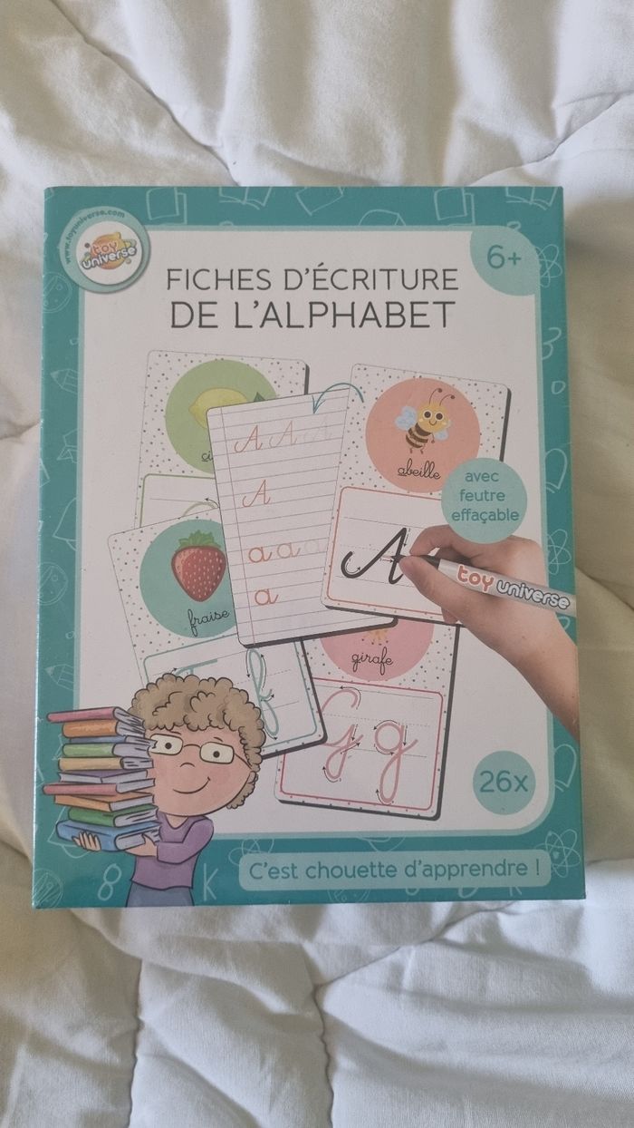 Fiches d'écriture de l'alphabet