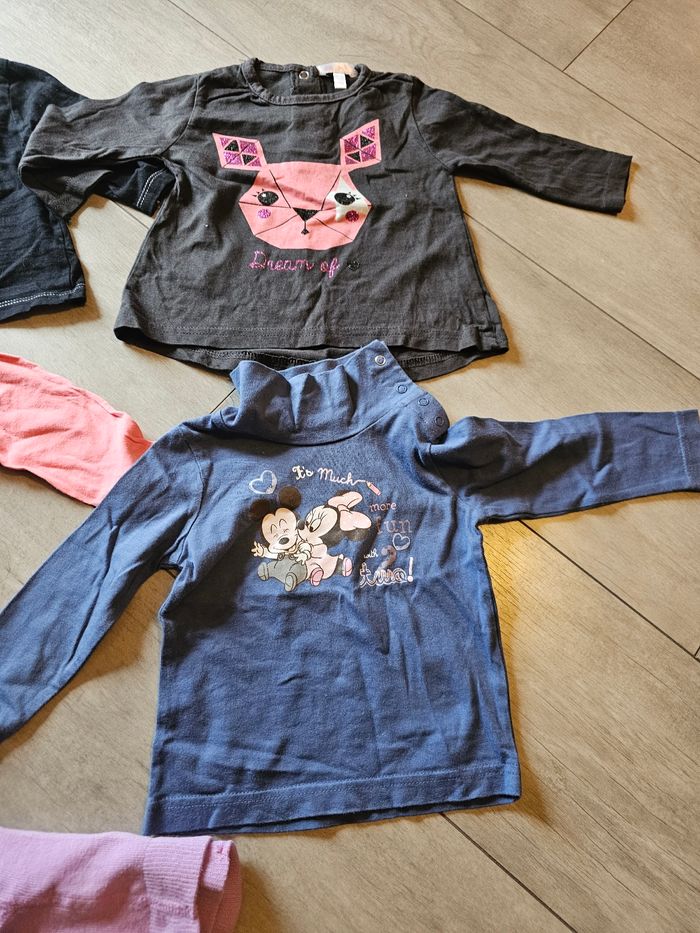 Lot tshirt manche longue minnie - photo numéro 3