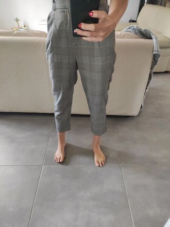 Pantalon court à carreaux taille 36