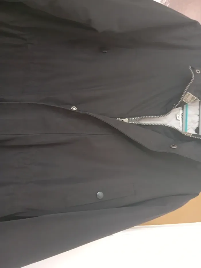 Manteau mi long noir t xl - photo numéro 3