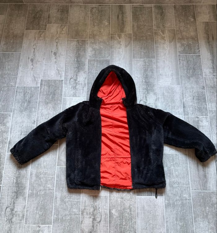 Veste réversible Bellerose moumoute noire/orange taille 3 - photo numéro 6