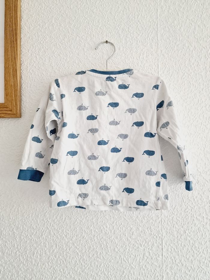 Zeeman - Pyjama 2 pièces, manches longues + pantalon - Baleines (18 mois) - photo numéro 4