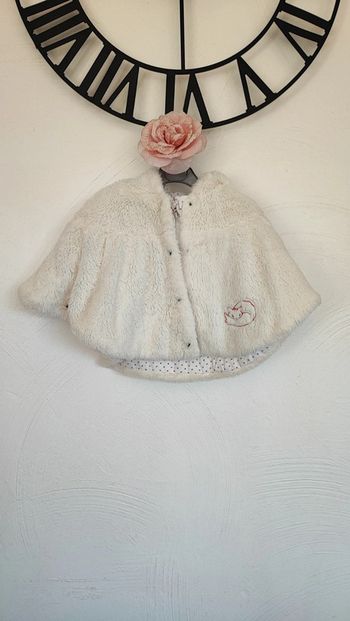 Manteau capuche blanc orchestra 9 mois