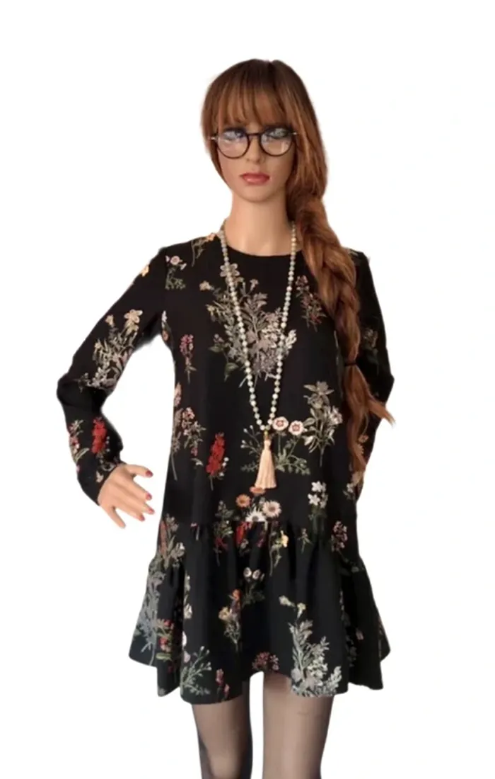 🖤🌿Robe combishort fleuri Boho chic Zara S/36 Floral print Romper dress🌿🖤 - photo numéro 8