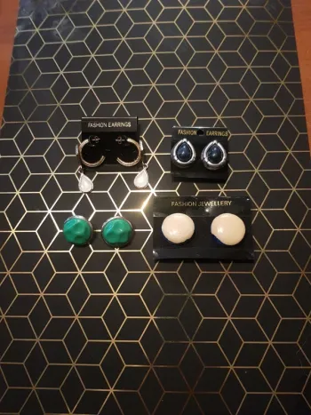 Lot de 4 paires de boucle d'oreille