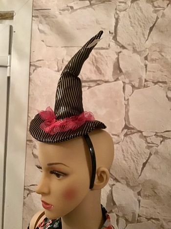 Serre tête chapeau de sorcière Halloween