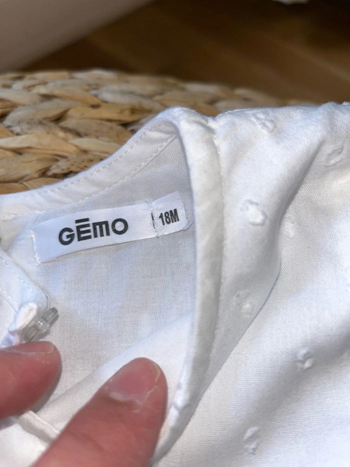 Robe blanche Cérémonie Gemo 18 mois - photo numéro 4