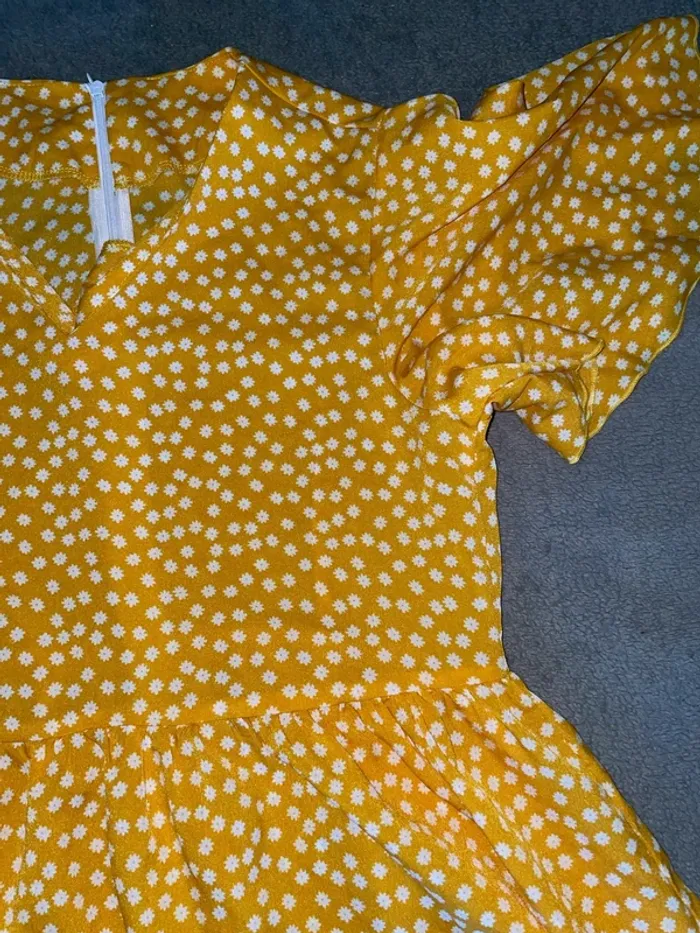 robe jaune fleurie - photo numéro 3