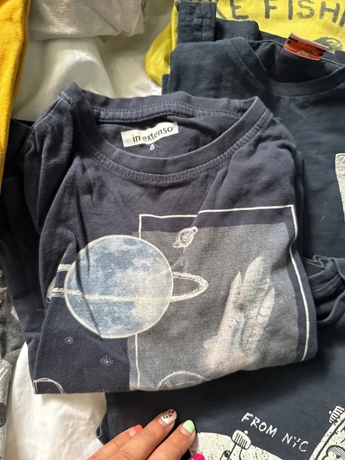 Lot 9 tee shirt manches longues 6 ans - photo numéro 7