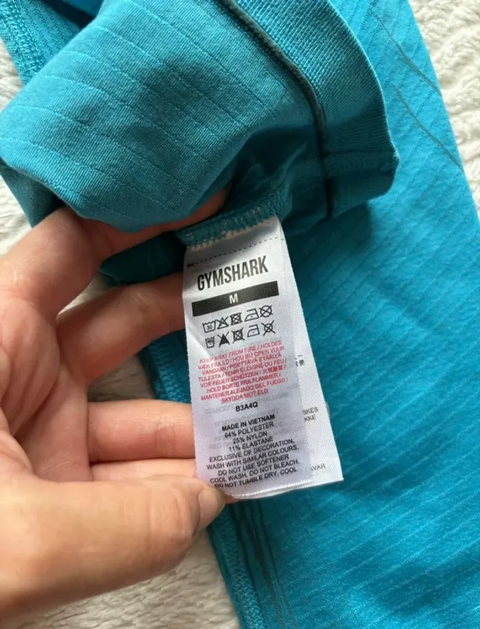 Ensemble Gymshark Apex Seamless Femme Bleu – Brassière L + Legging M – Comme Neuf – Valeur 102€ - photo numéro 11