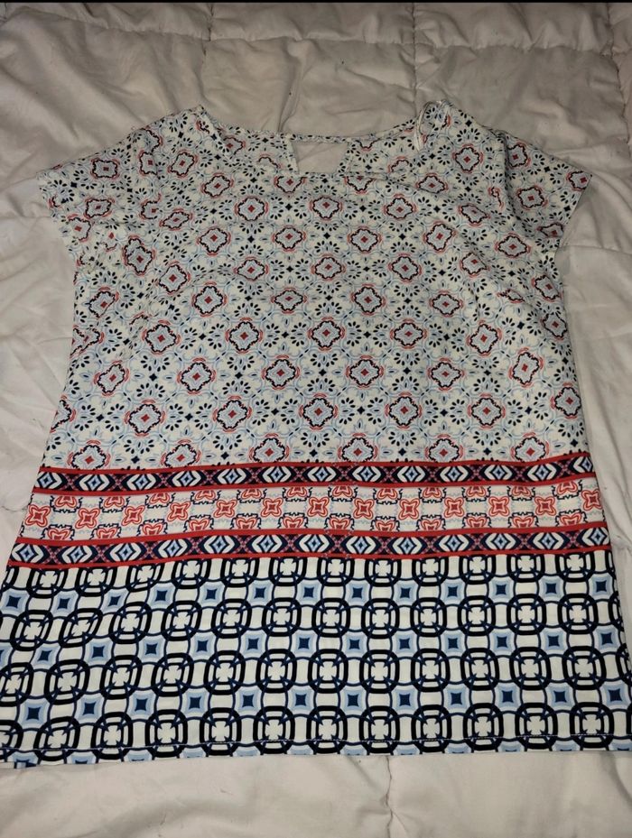 Tshirt fluide à motifs géométriques - T38 - photo numéro 2