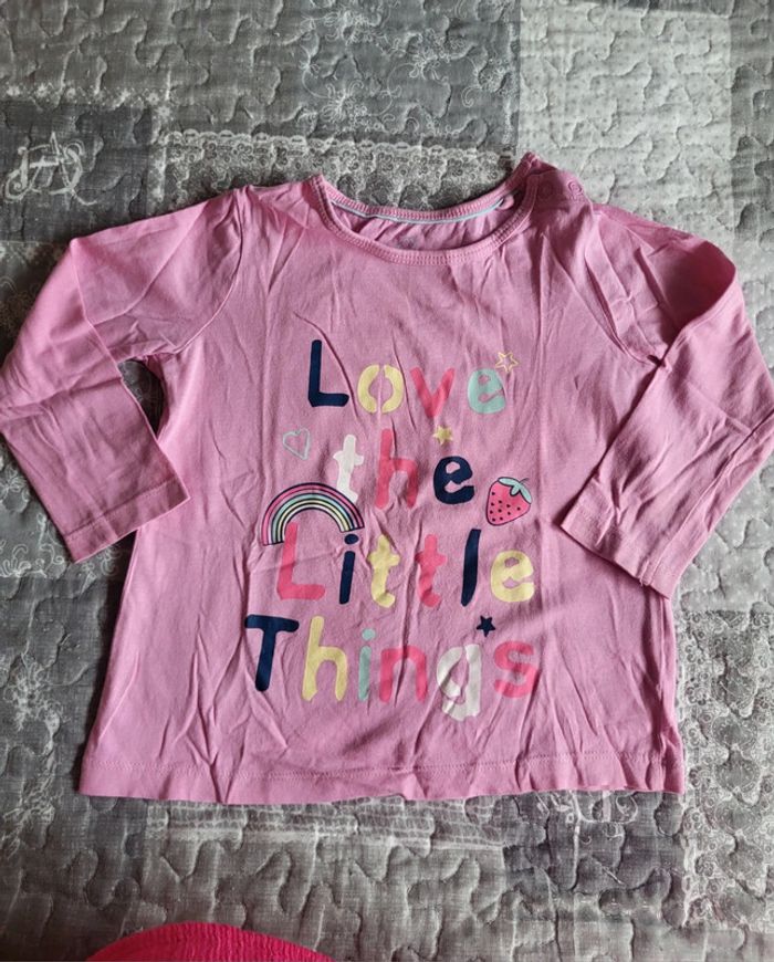 Tee shirt rose Lupilu 24/36 mois