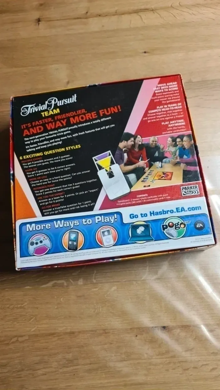 Proche du neuf jeu de société Trivial Pursuit Team des éditions Hasbro - photo numéro 4