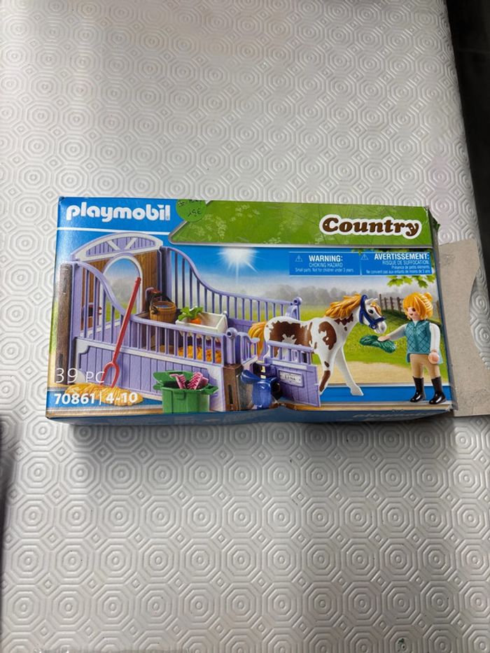 Box poney playmobil country 70861