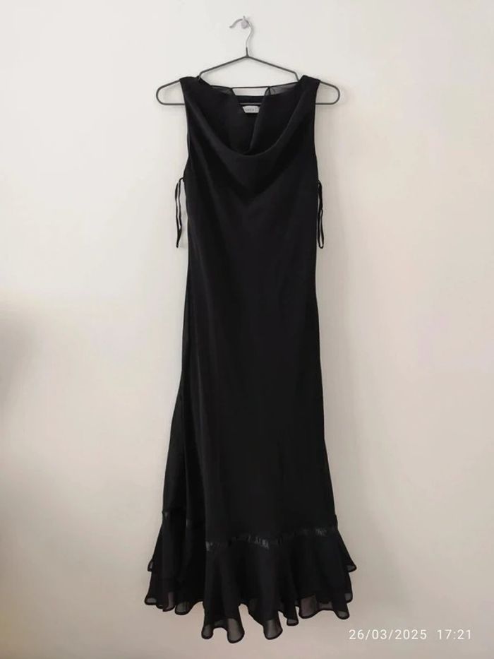 Vestido negro sin mangas básico largo talla M / L