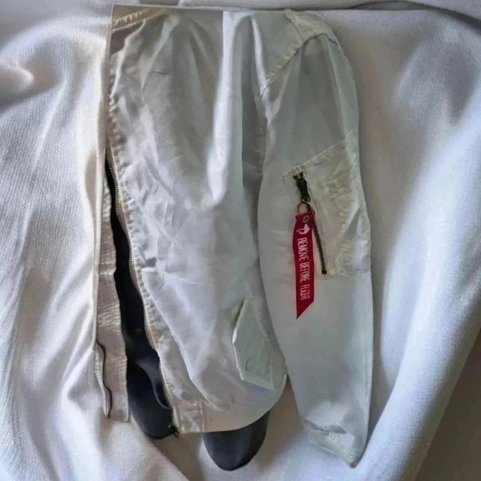 Blouson leger homme🌹 L🌹 blanc - photo numéro 2