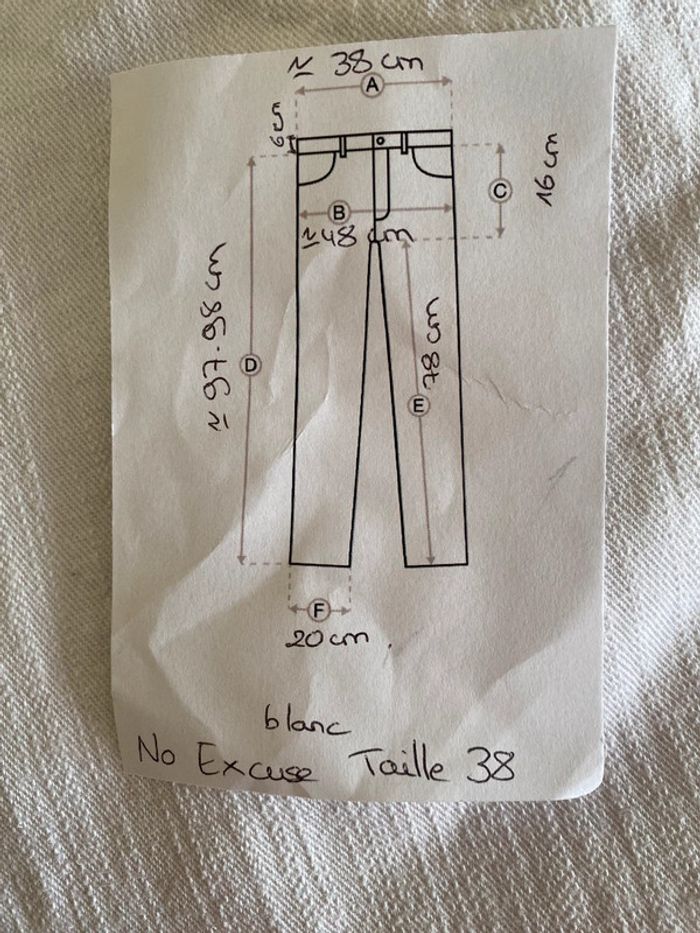 Pantalon jeans No Excuse Taille 38 - photo numéro 4