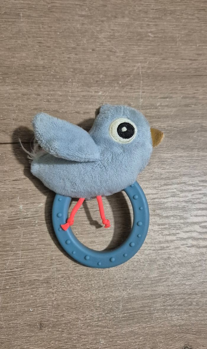 Hochet anneau en peluche - photo numéro 2