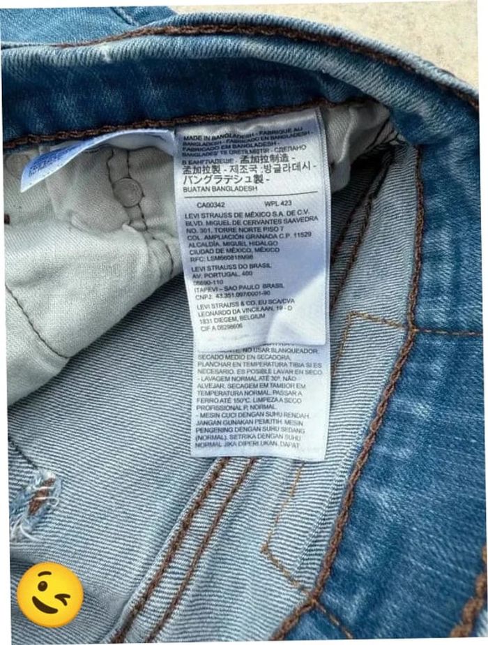 Jeans Levi's 511 W29 FR38 L32 coupe droite bleu Homme Men pan319b - photo numéro 7