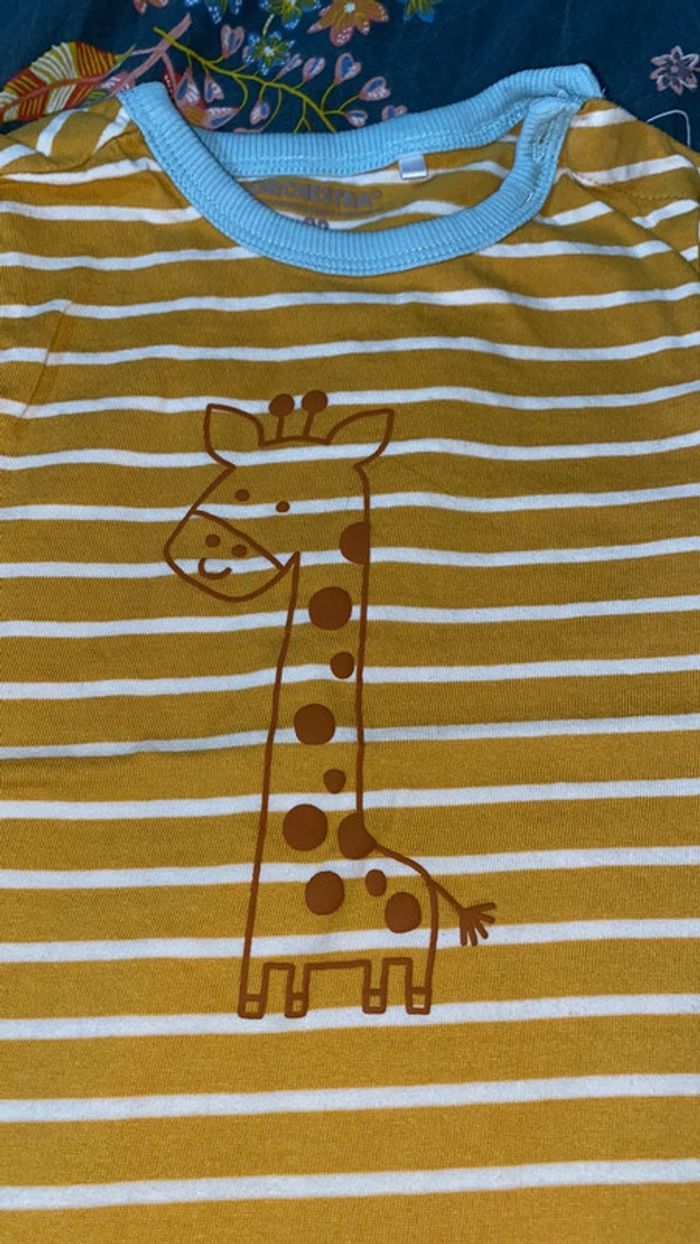 T-shirt rayé girafe orchestra - photo numéro 2