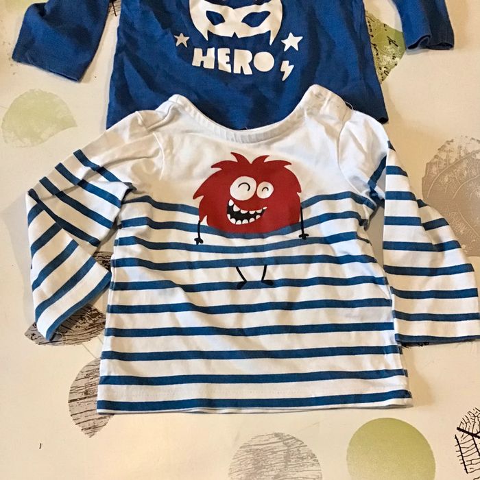 2 T Shirt manche longue taille 12 mois Orchestra - photo numéro 2