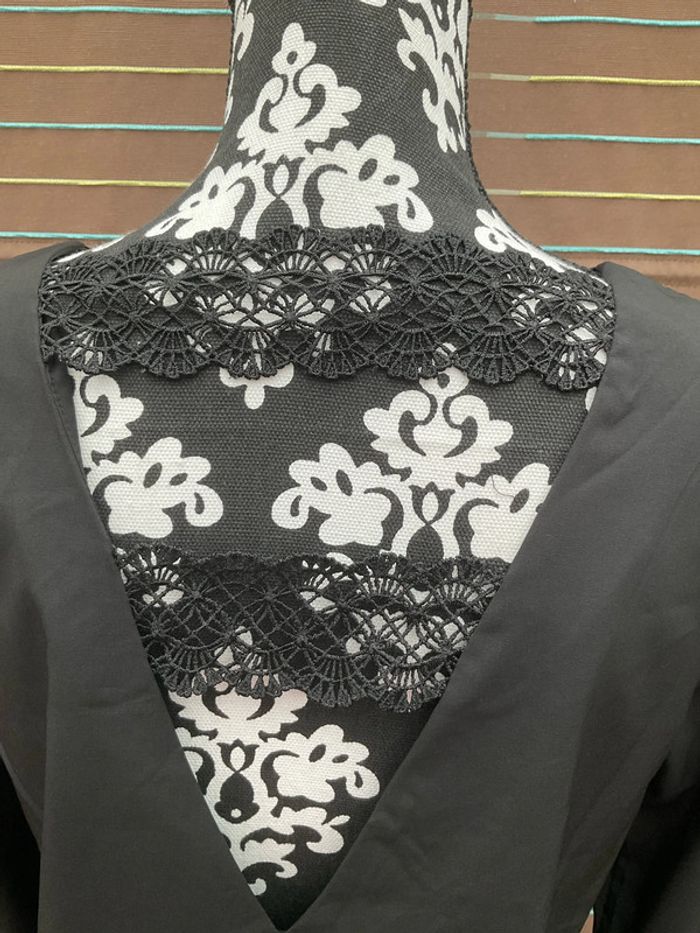 Blouse noire unie - photo numéro 3
