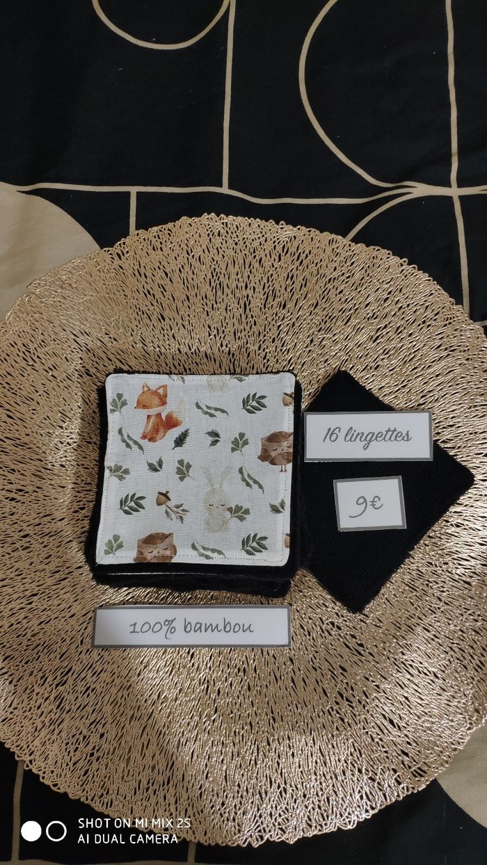 16 lingettes lavables neuf