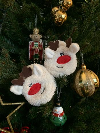 Chaussons Noël rênes naissance