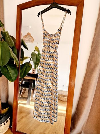 Robe longue dos croisé