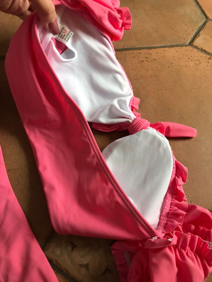 Maillot de bain rose neuf taille M - photo numéro 5