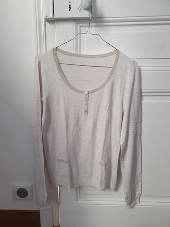 Pull beige doré Camaieu T36