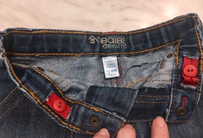 Jean okaidi taille ajustable 12 mois - photo numéro 2