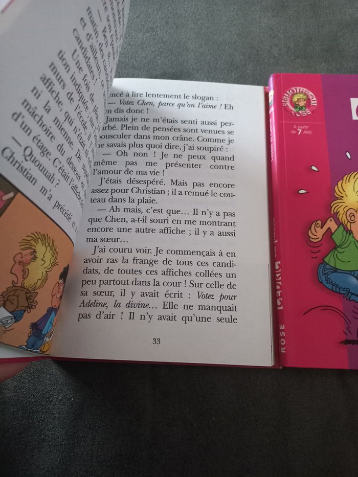 Lot 2 livres bibliotheque rose cedric - photo numéro 2