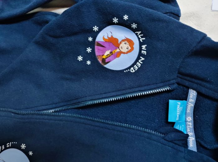Sweat zippé bleu Frozen 2 - photo numéro 2